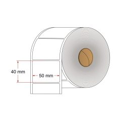 40 x 50 mm thermo etikett címke (3595 db)