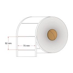 52 x 70 mm thermo etikett címke (1390 db)