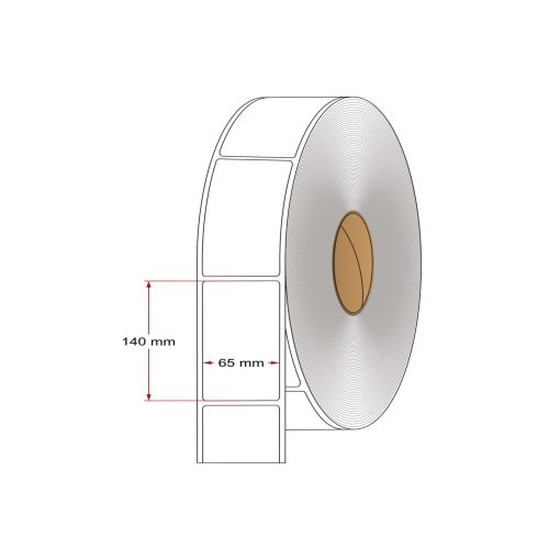 140 x 65 mm papír etikett címke (1050 db)