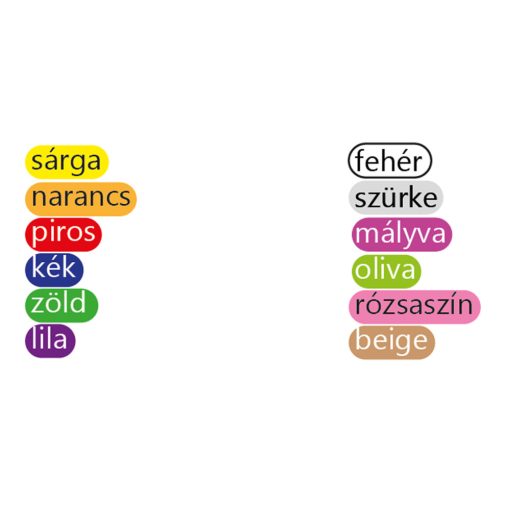 Egyedi nyomattal ellátott színes karszalag (8 színben)